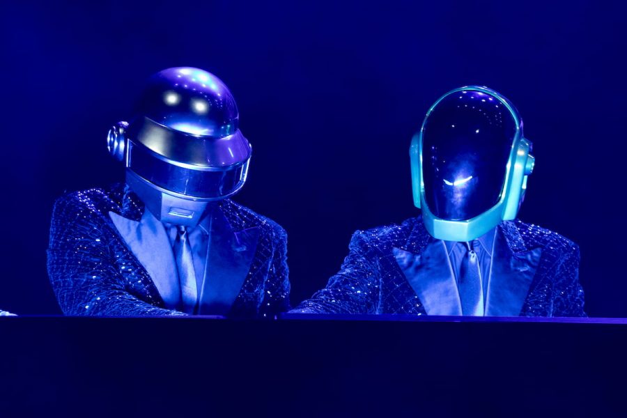 French musical group Daft Punk during the concert for the 20 years of Lo Zoo di 105 at the Hippodrome. Milan (Italy), July 8th, 2019 (Photo by Marco Piraccini/Archivio Marco Piraccini/Mondadori via Getty Images)