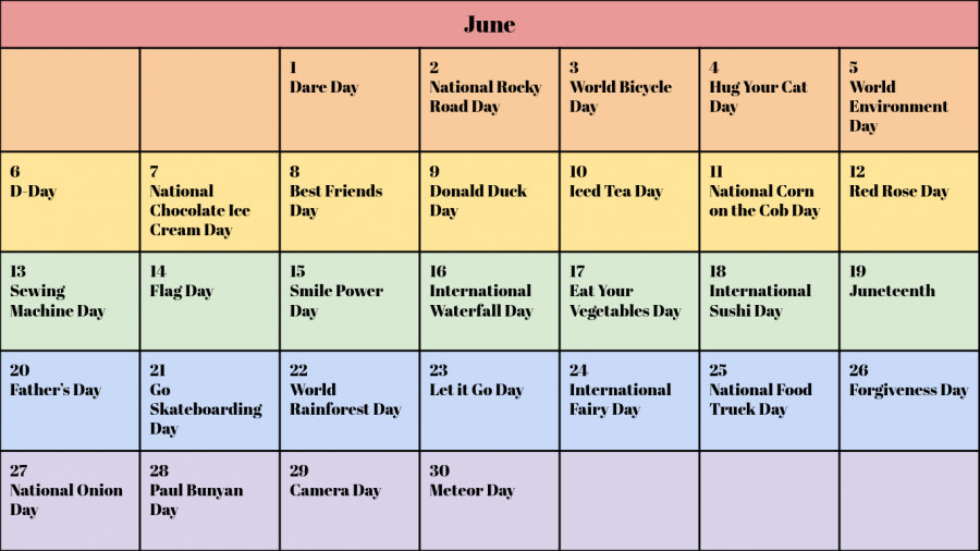 Every day is a holiday: June