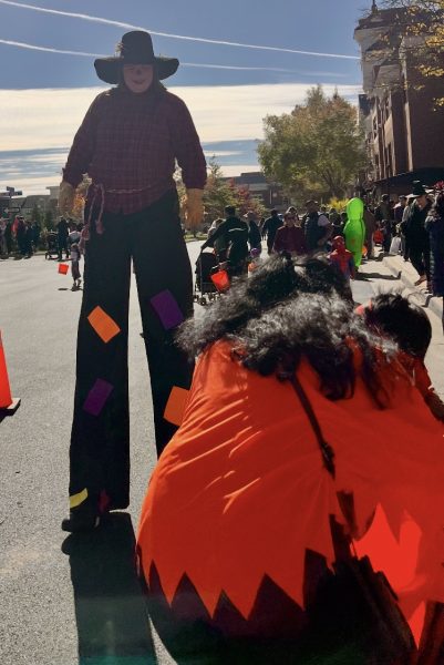 Costumes and decorations marked the annual trick-or-treat event at the Brambleton Town Center. 